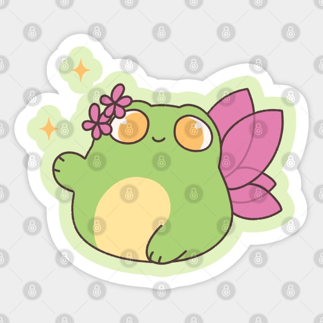 The Frog Fairy (Pink) Sticker by frog.and.you